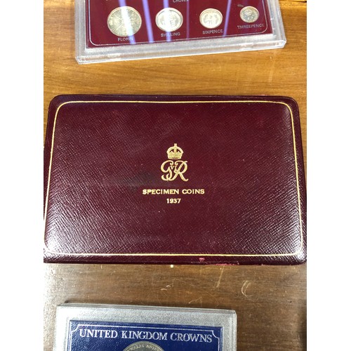 468 - GRVI set of specimen, 1937, uncirculated coins in presentation box