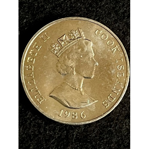 485 - 1986 Cook Islands, one dollar royal wedding coin