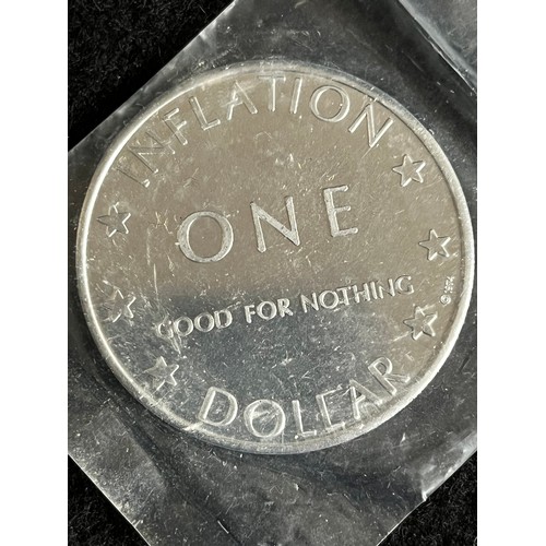 490 - United States of inflation, 1974 $1 good for nothing