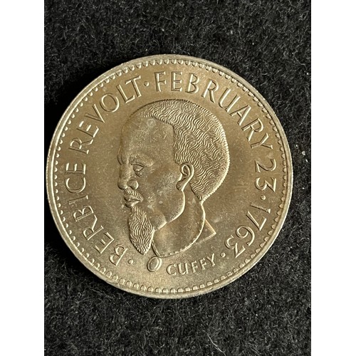 507 - Republic of Guyana. 1970 bank of Guyana. Food for all $1 Berbice revolt February 23rd 1763