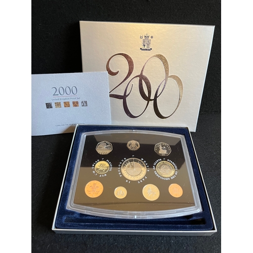 511 - Boxed millennium proof set including £5 coin