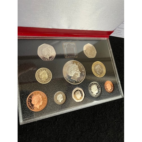 522 - 1998 UK coin proof set boxed with certificate,