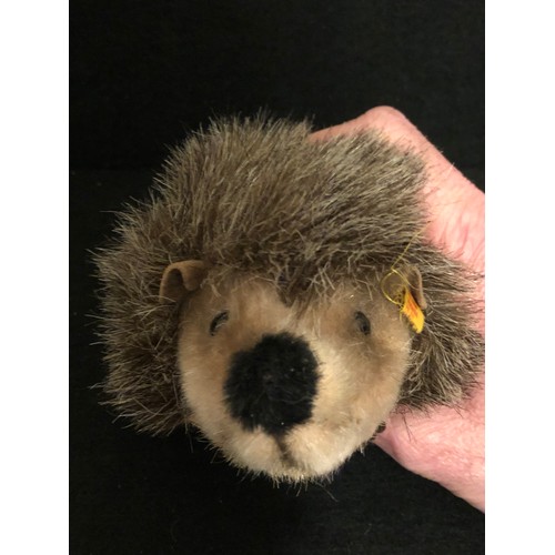 582 - Steiff Joggi Hedgehog with button in ear. No. 070556