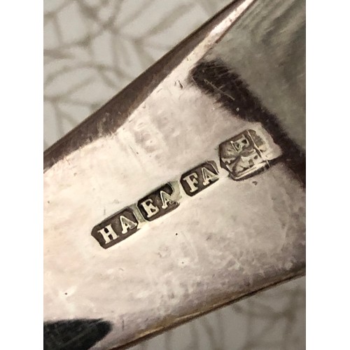 586 - Silver plated cake slice and a fork