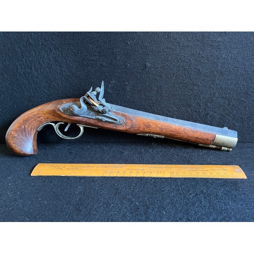 602 - Reproduction flintlock jouling pistol