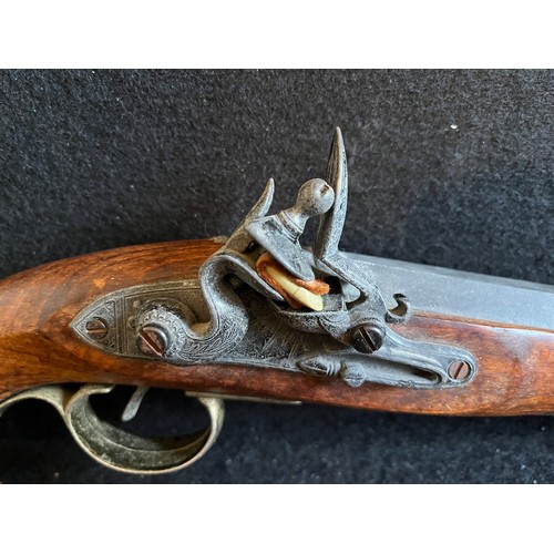 602 - Reproduction flintlock jouling pistol