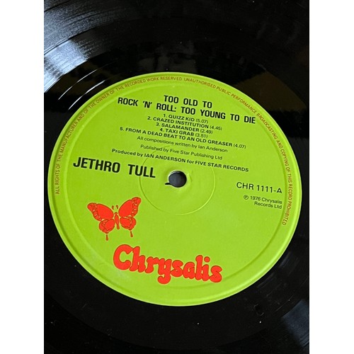 1813 - Jethro Tull. too old to rock ‘n’ roll, too old to die. Chrysalis records, CHR1111