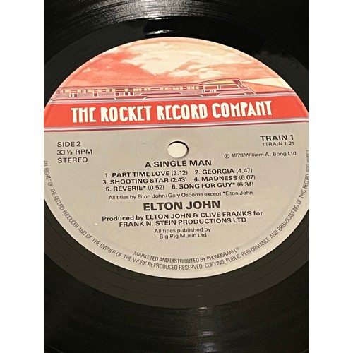 1820 - Elton John. a single man. Rocket records, TRAIN1