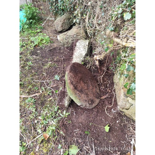 35 - Solid granite mushroom Saddlestone,
We will dig these out of the ground and add more pictures before... 