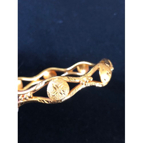 45 - Gold gilded bangle