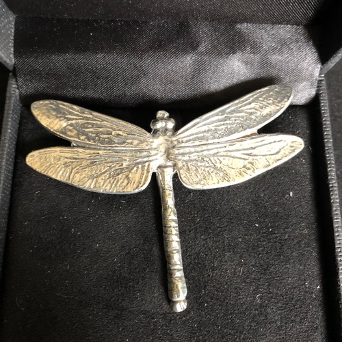 75 - LadyCrow Dragonfly brooch in box