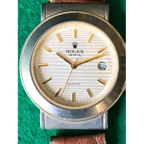 87 - Faux Rolex Geneve Quartz watch