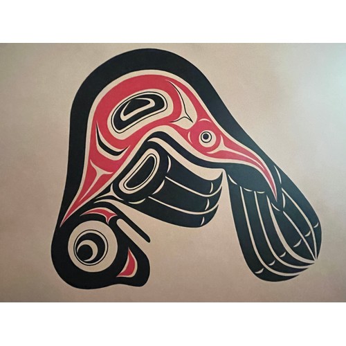 124 - Two American, North West Coast, 1st Nation prints. From the Vancouver area. Signed Robin Wright. Bot... 