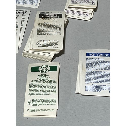 133 - Cigarette cards including sticky back PG Tips monkeys