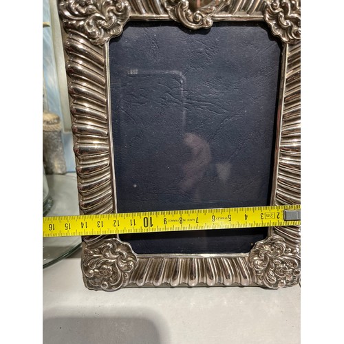 202 - Silver hallmarked photo frame. London SFP Date letter T