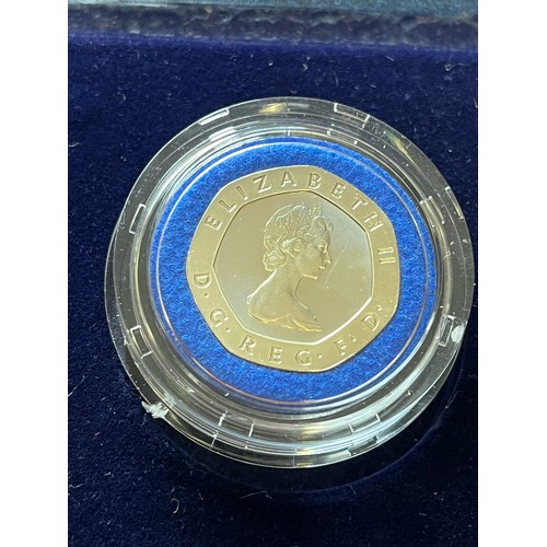 230 - Silver proof 1982 20p coin.