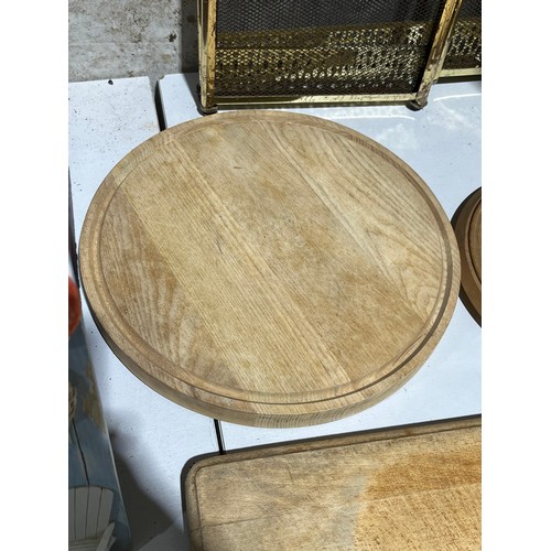 362 - 3 wooden bread boards