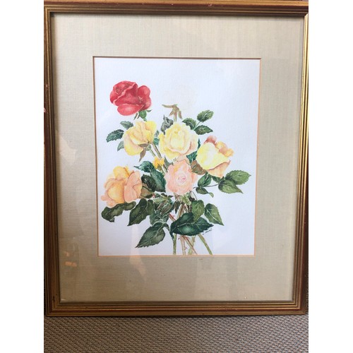 814 - Still life watercolour painting. F&G signed G.Sewell