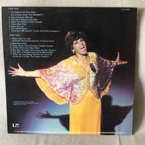 6 - Shirley Bassey. What I did for love. Liberty UAG 30280.