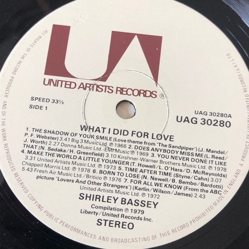 6 - Shirley Bassey. What I did for love. Liberty UAG 30280.