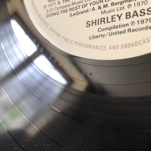 6 - Shirley Bassey. What I did for love. Liberty UAG 30280.