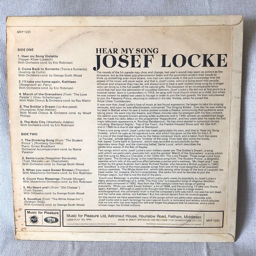 11 - Josef Locke. Hear my song  MFP mono 1231