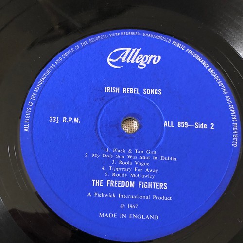 12 - The freedom fighters. Irish rebel songs . Allegro records. ALL859