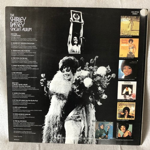 17 - The Shirley Bassey singles album. United artists records UAS 29728