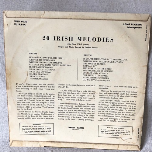 23 - 20 Irish melodies. Embassy records WLP6020