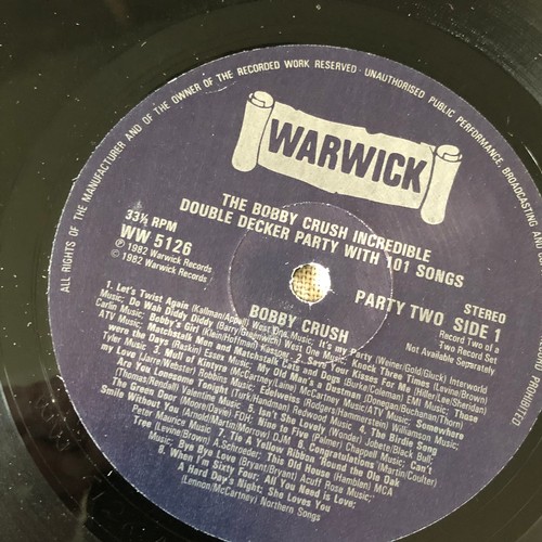 28 - The Bobby Crush incredible double-decker party with 101 great songs. Party two. Warwick records WW 5... 