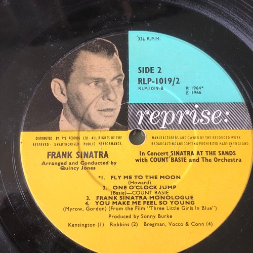 39 - Sinatra at the Sands. Reprise records  RLP 1019