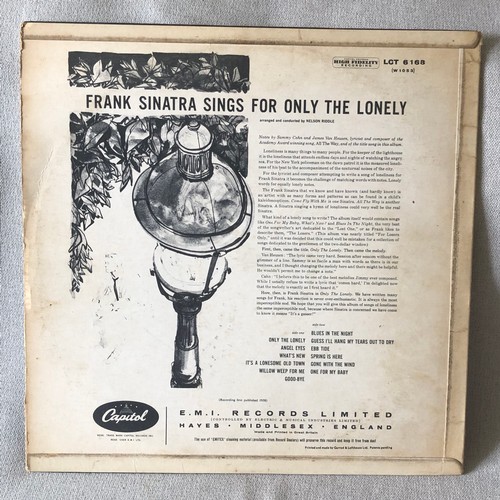 40 - Frank Sinatra sings for, Only the lonely. Capital records LCT 6168