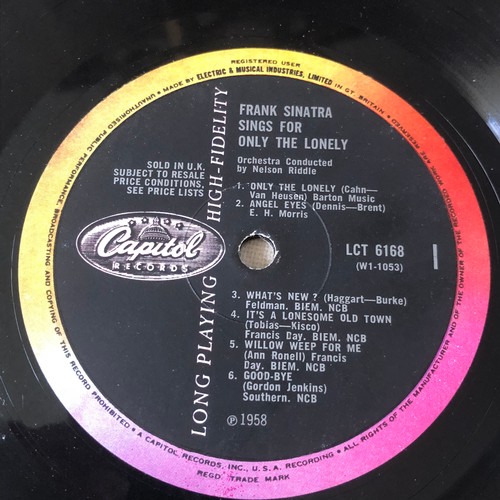 40 - Frank Sinatra sings for, Only the lonely. Capital records LCT 6168