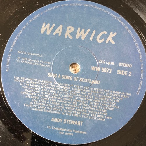 41 - Andy Stewart. Sing a song of Scotland. Warwick records. Stereo WW5073/4
