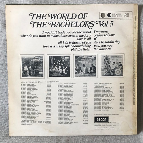 42 - The world of the bachelors volume five. Decca records Stereo SPA 96