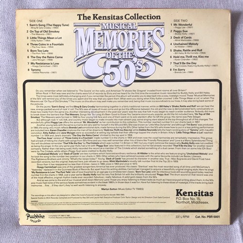 43 - Musical memories of the 50s. The Kensitas collection. Pushbike records. PBR0001