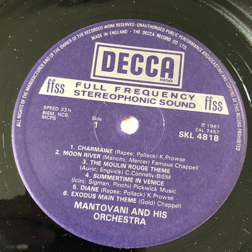 46 - Mantovani’s golden hits. Decca Records SKL4818 stereo