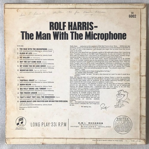 48 - Rolf Harris. The man with the microphone  Columbia EMI mono  SX6002