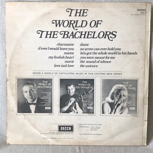 50 - The world of the bachelors. Decca Records. Mono PA2