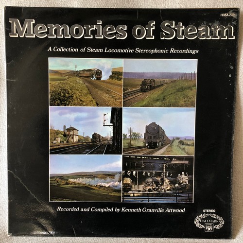 58 - Memories of steam. A collection of steam locomotive stereophonic recordings. Hallmark records. Stere... 