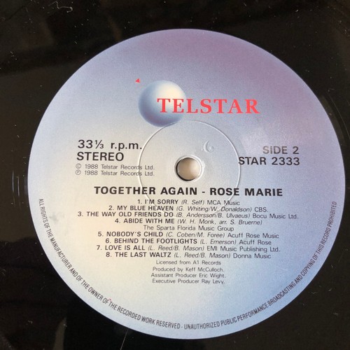 59 - Rose Marie. Together again. 16 favourite songs just for you. Telstar. STAR 2333