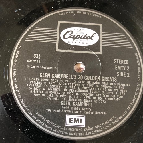 60 - Glen Campbell’s 20 golden Greats. Capital records. Stereo EMTV2