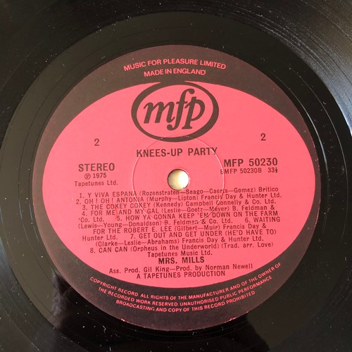 64 - Mrs. Mills knees up party. Music for pleasure, EMI . Stereo MFP 50230