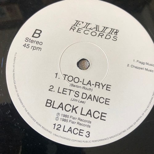 70 - Black lace. Hokey Cokey. Flair records 12LACE3