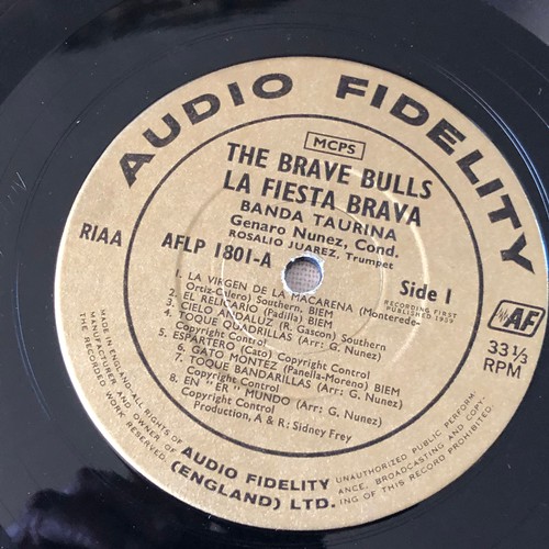77 - La fiesta Brava. The brave bulls. Musical of the bullfight Ring. AFLP 1801