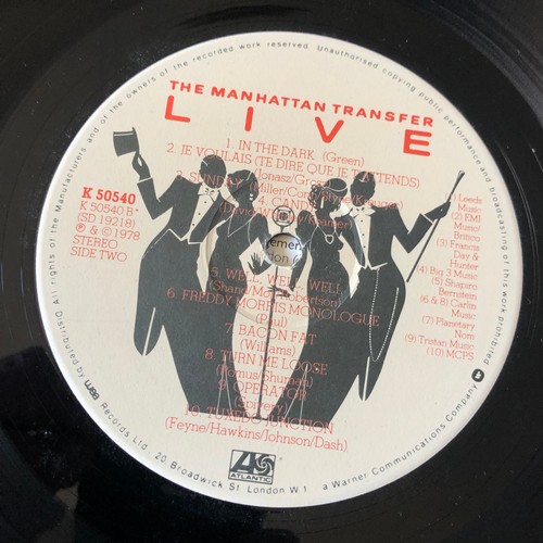 80 - The Manhattan Transfer live. Including poster. Atlantic records  K50540