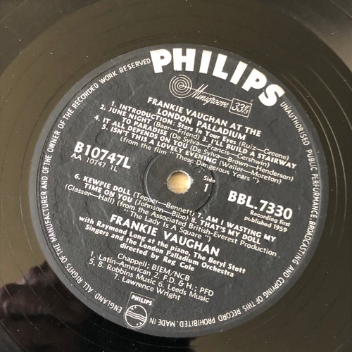 86 - Frankie Vaughan at the London Palladium. Phillips BBL 7330