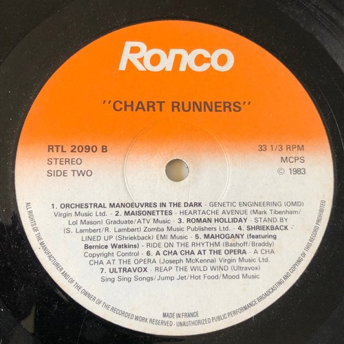 89 - Chart runners part two. Ronco RTL 2090 B