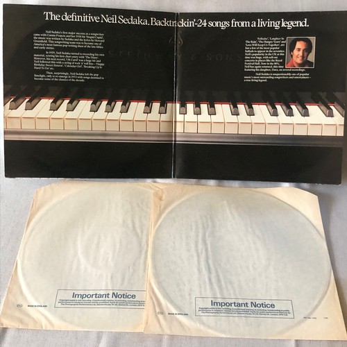 93 - The definitive Neil Sedaka. Backtracking. 24 songs from a living legend. Starblend records Limited T... 