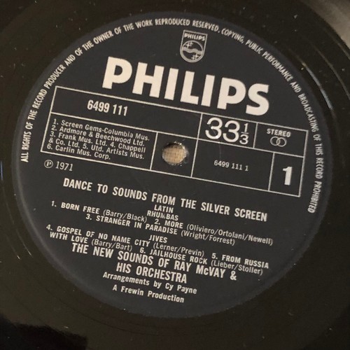 96 - Dance to sounds from the Silver screen. The new sound of Ray McVay And his orchestra. Phillips 664 2... 